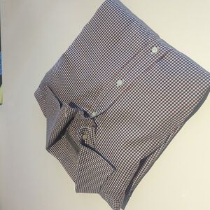 Men's Etro Black & White Checkered Button Down Dress Shirt - Size 40